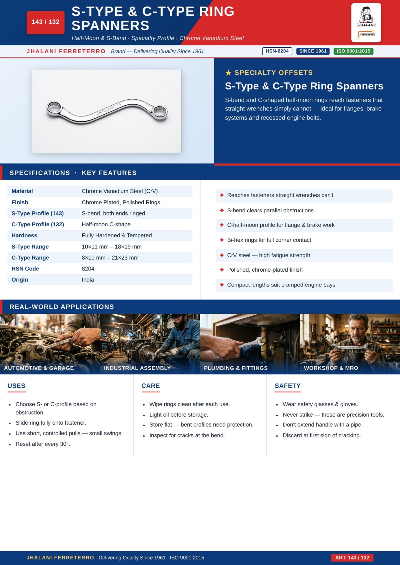 Crowfoot Spanners