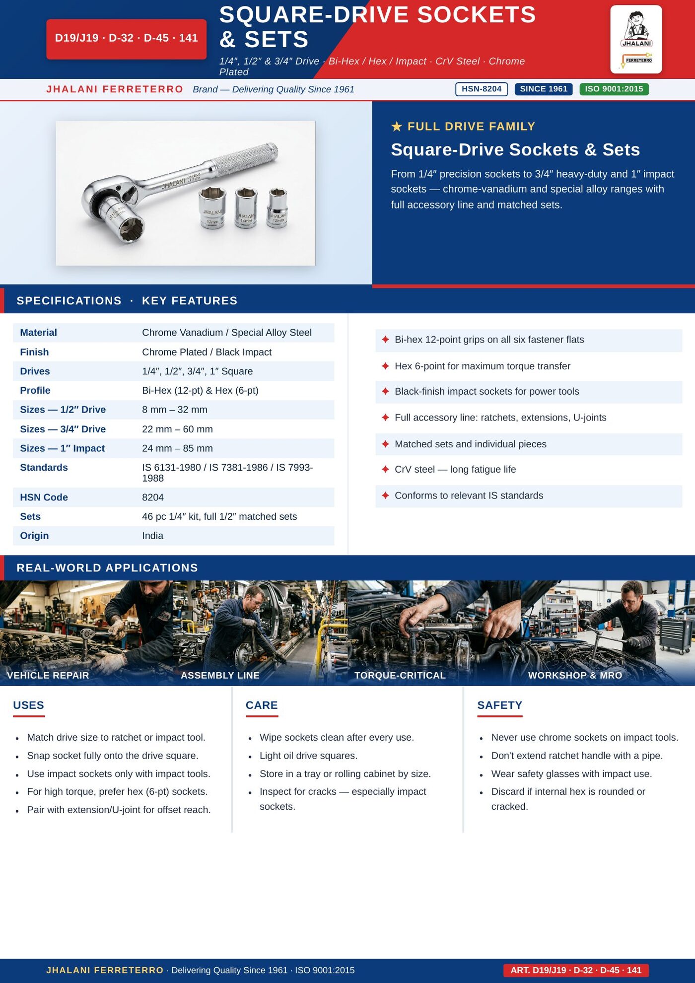 T-Type Socket Spanners